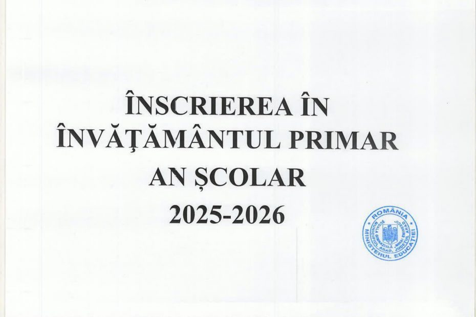 inscriere-clasa-pregatitoare-2025-2026